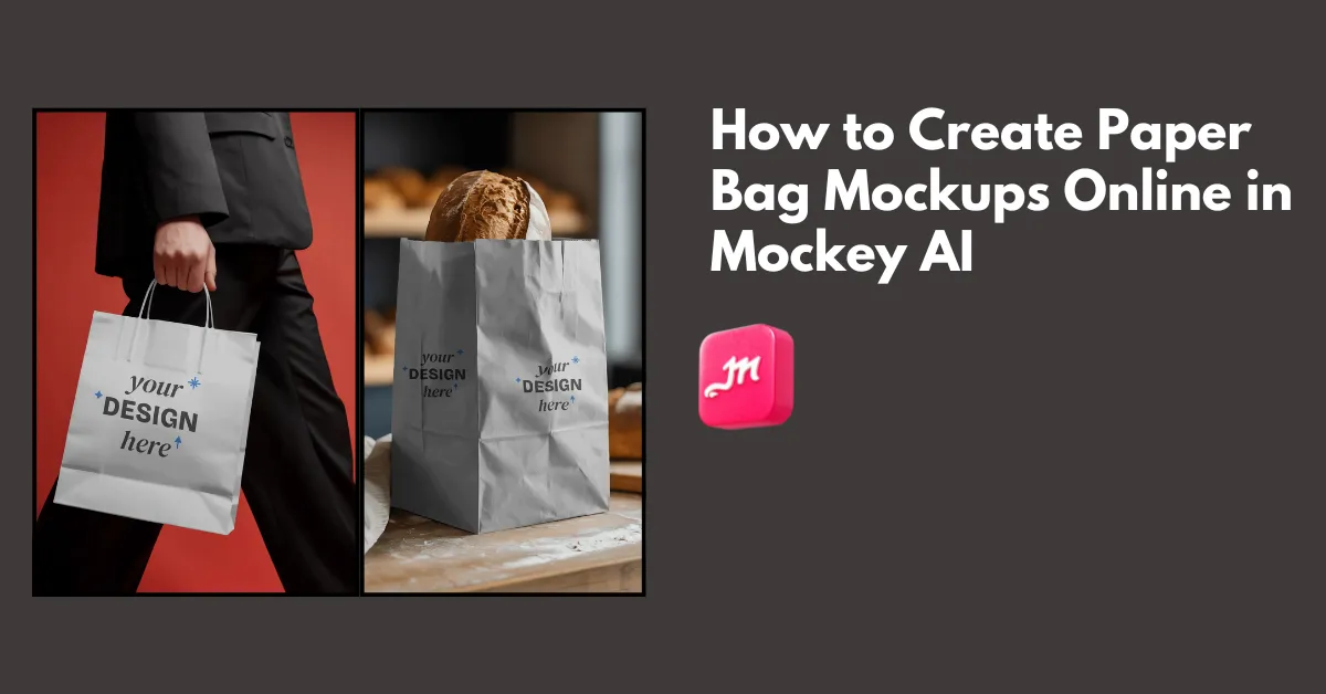 how to create paper bag mockups