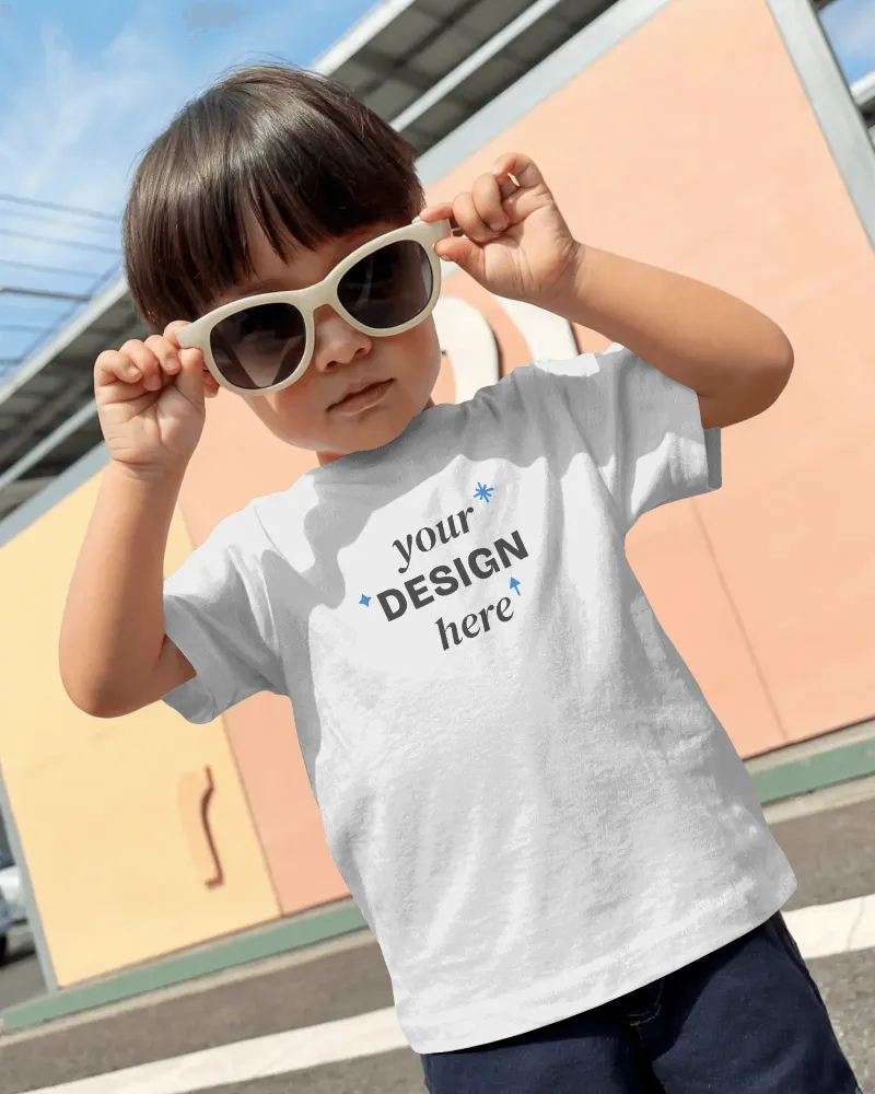 kids street tshirt mockup