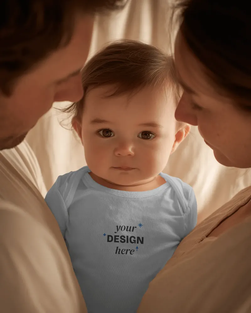 organic baby tee mockup