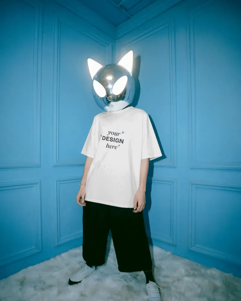 oversized relaxed fit tshirt-mockup