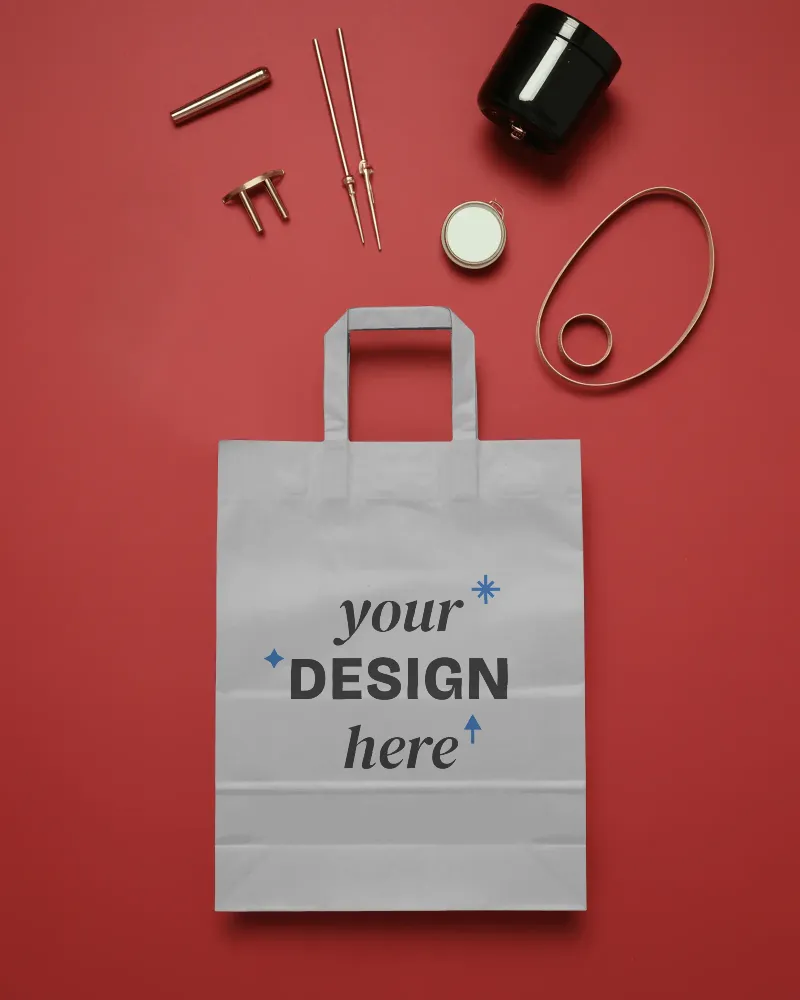 reusable paper bag mockup