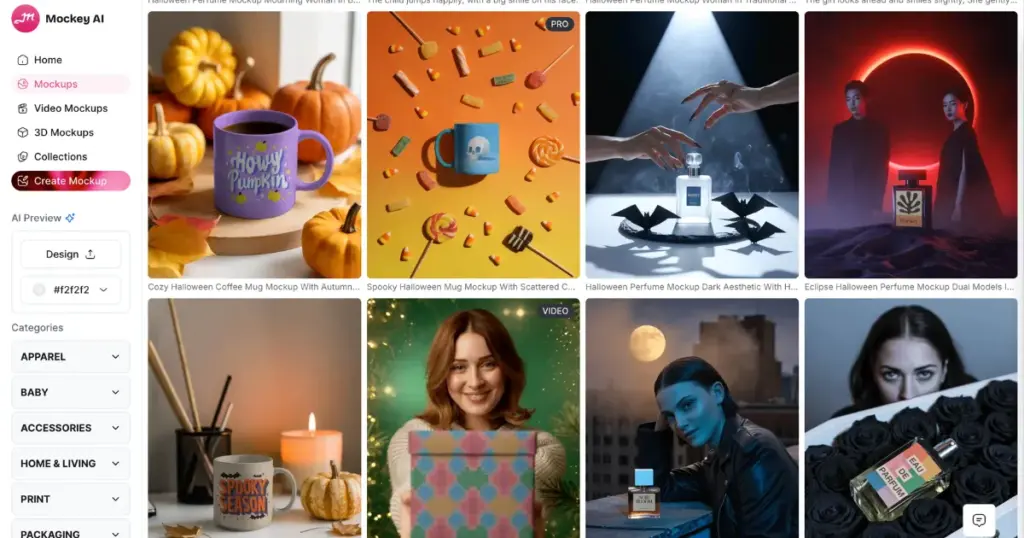 seasonal theme mockups to use in mockey.ai