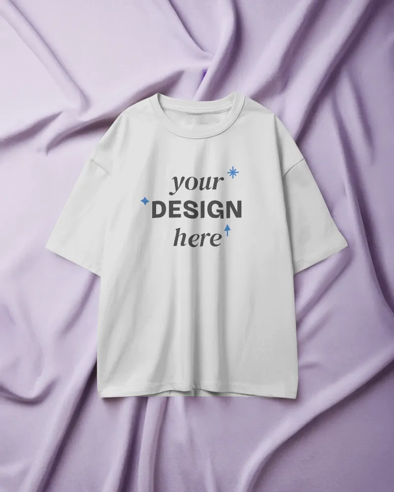 t shirt mockup boxy white tee