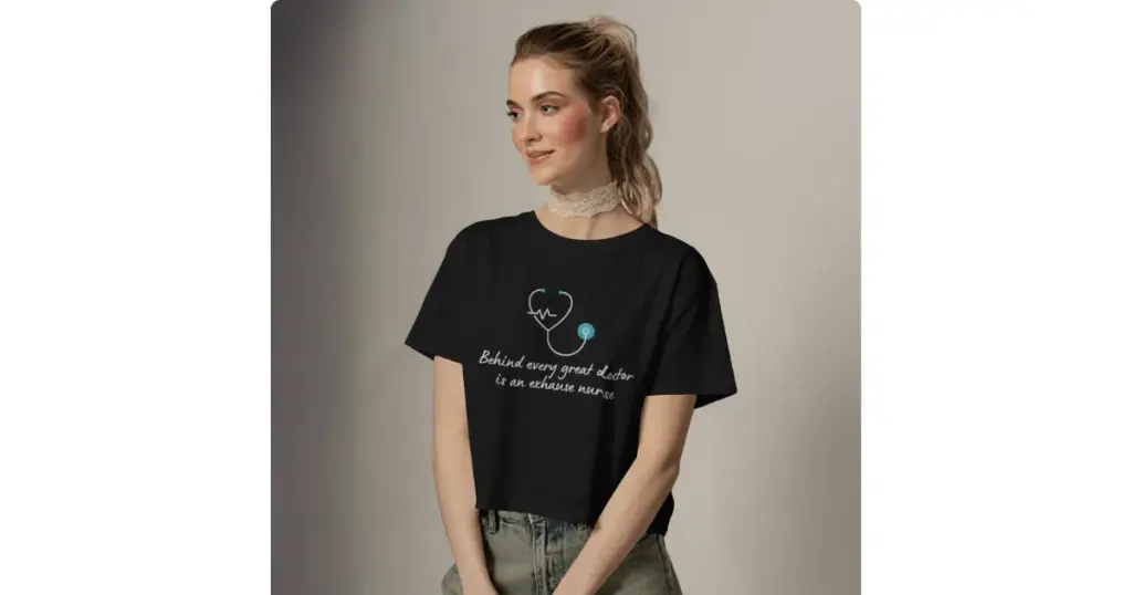 t-shirt mockup created using mockey.ai