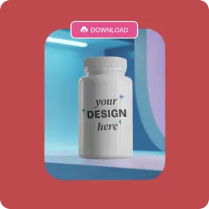 Save the Supplement Bottle Mockup