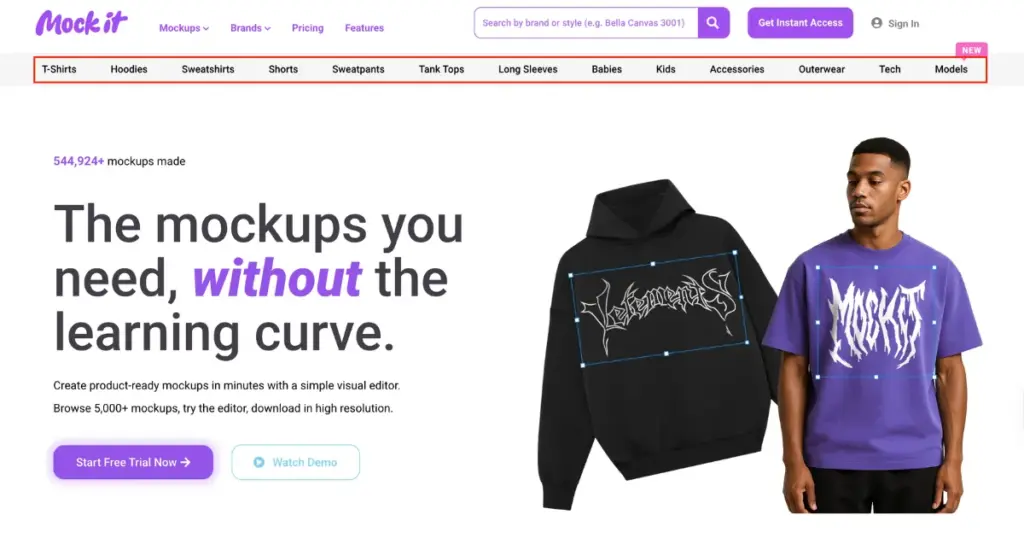 apparel mockup in mock it