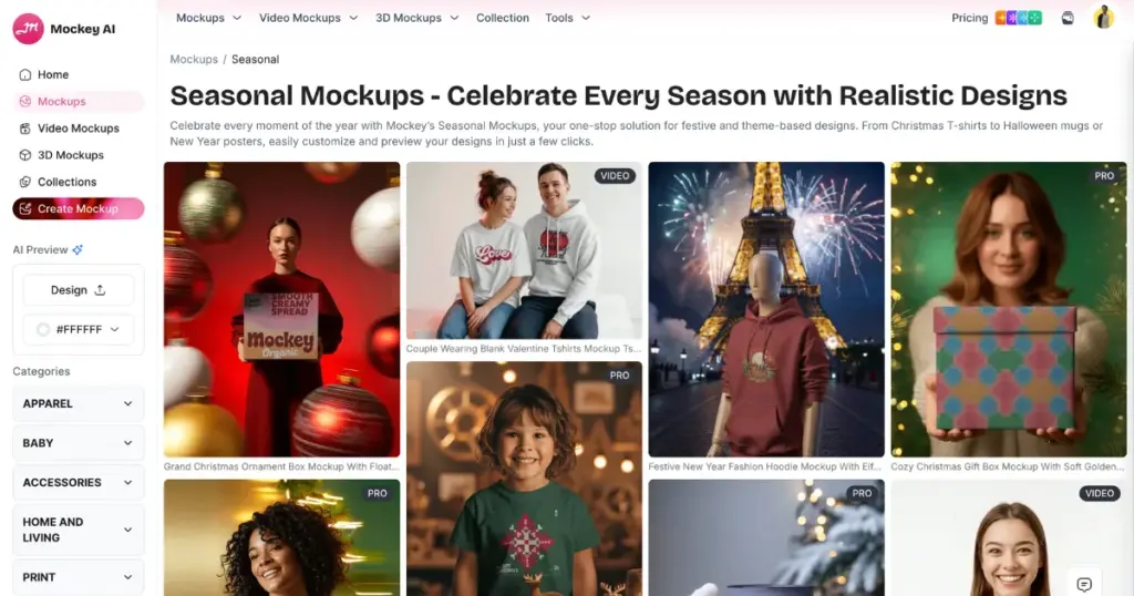 mockey's additional feature seasonal mockup when comparing mockups design vs mockey ai
