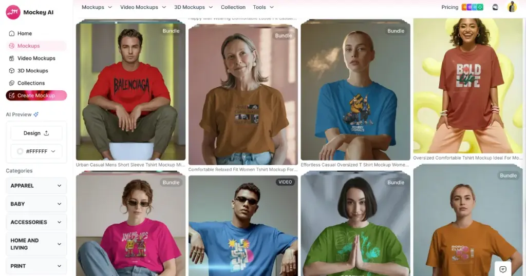 mockup bundle in mockey ai