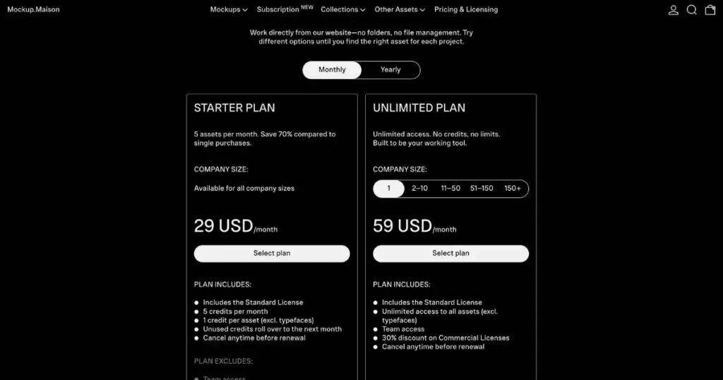 mockup maison pricing