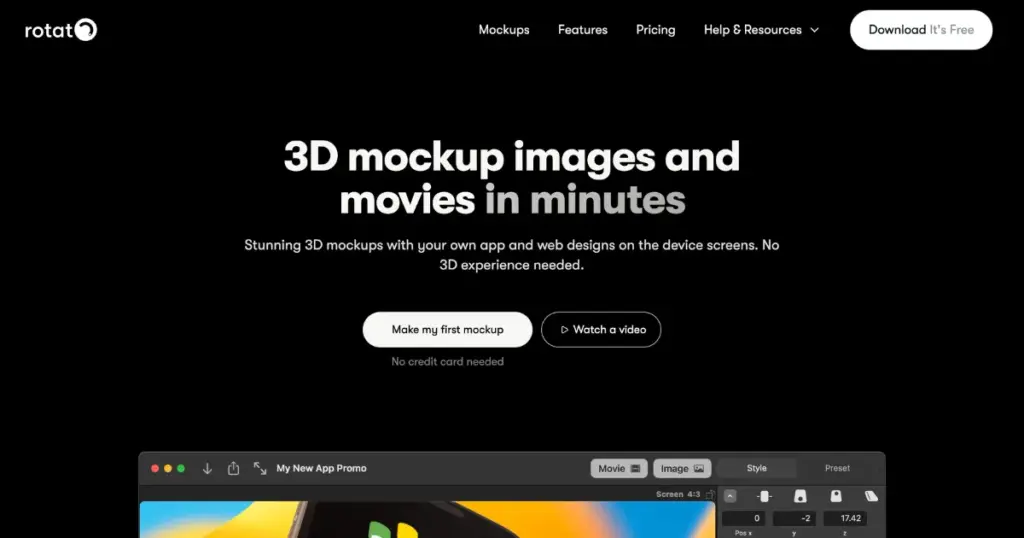rotato alternative to mockuuups for device mockups