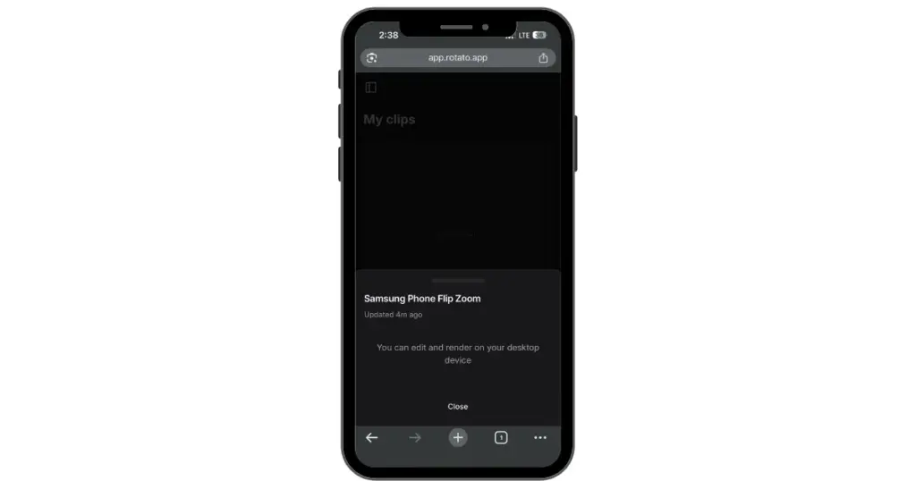 rotato is not mobile friendly