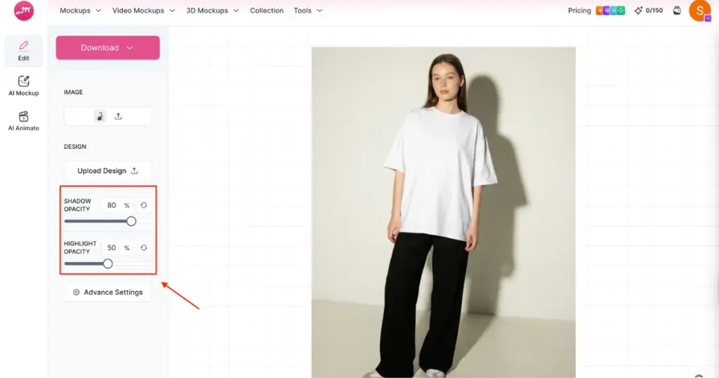 shadow and highlight control