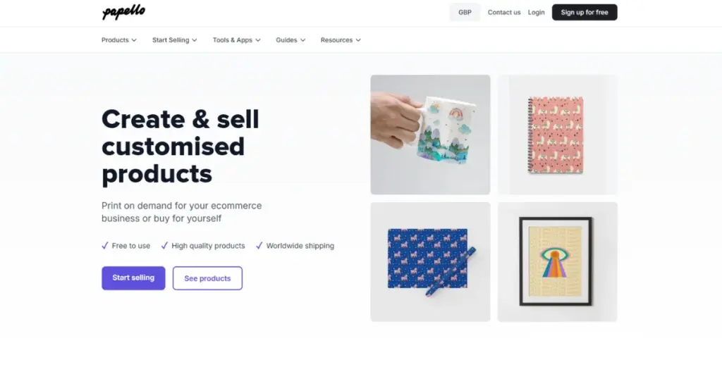 papello best online print on demand site