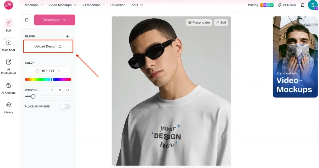 add your design to the merchandise