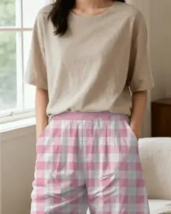 comfortable elastic waistband loungewear shorts mockup for everyday casual relaxed fit