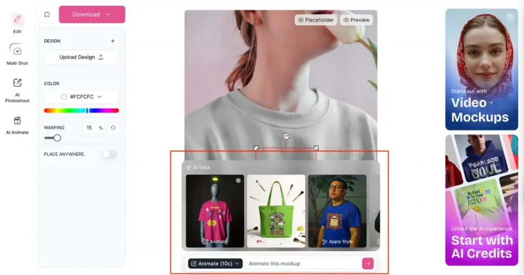 convert to logo animation using mockey