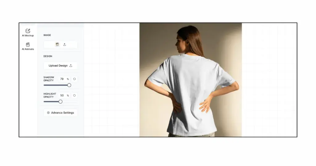 create custom mockup for merch
