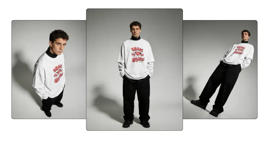 follow with multi-shot angle images