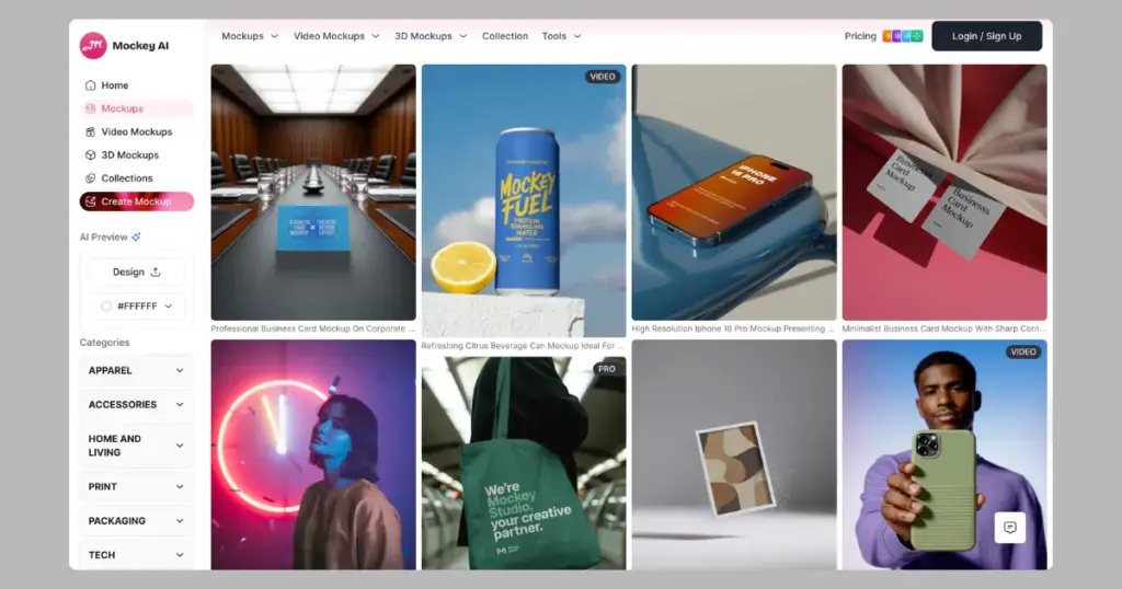 online mockup editing in mockey ai