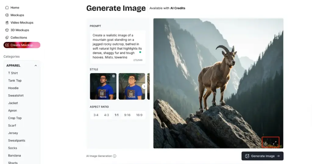 see the download icon and the expand icon