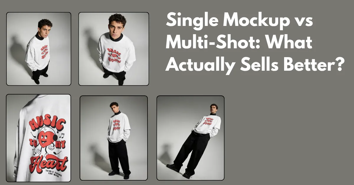 single mockup vs multi-shot
