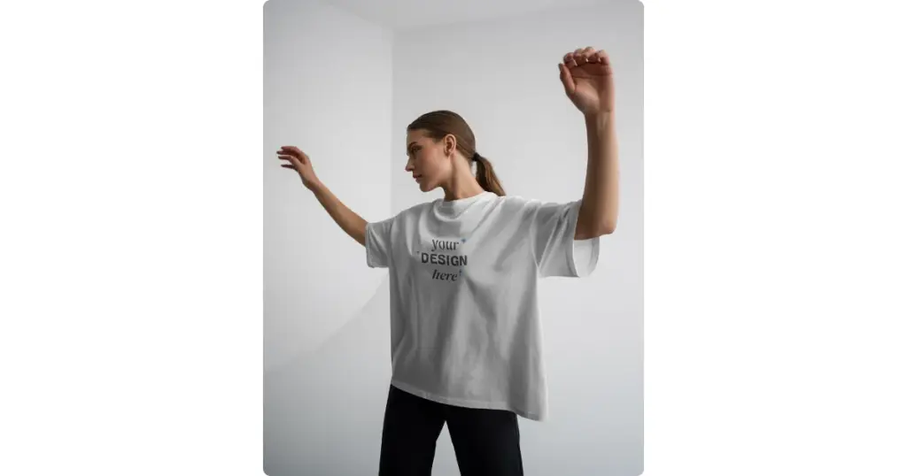 single mockup with a white background