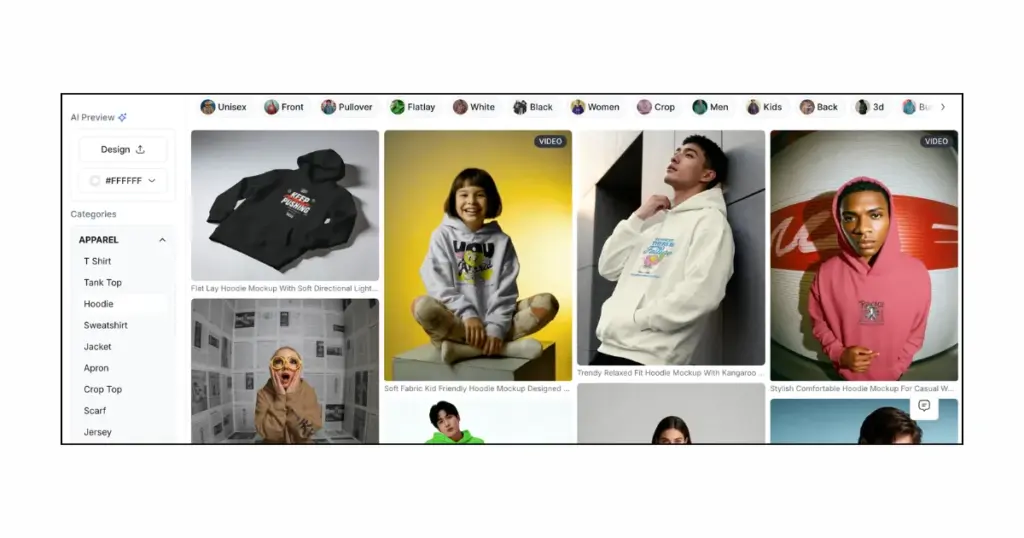 use online mockup generator for merch mockup