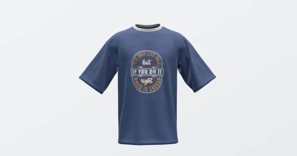 3d tshirt mockup example in mockey