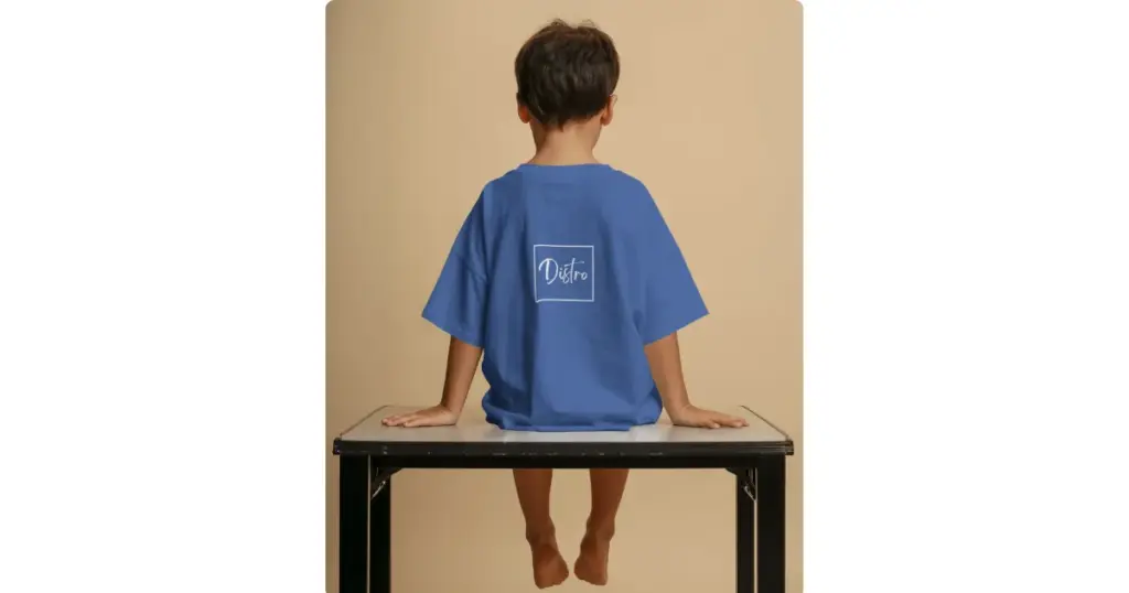 back logo placement on tshirt