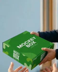 eco friendly rigid box mockup for corporate gifting and premium product packaging solutions