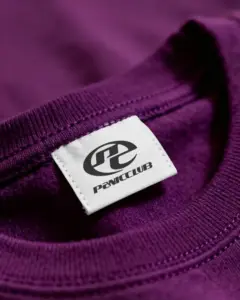 clothing neck label textile tag blank apparel lable mockup template design