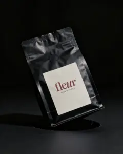 stand up pouch packaging with blank label mockup for product branding and design