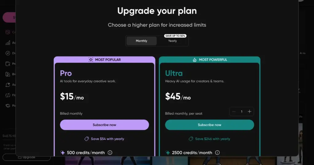 subscription pricing frustration in picsart