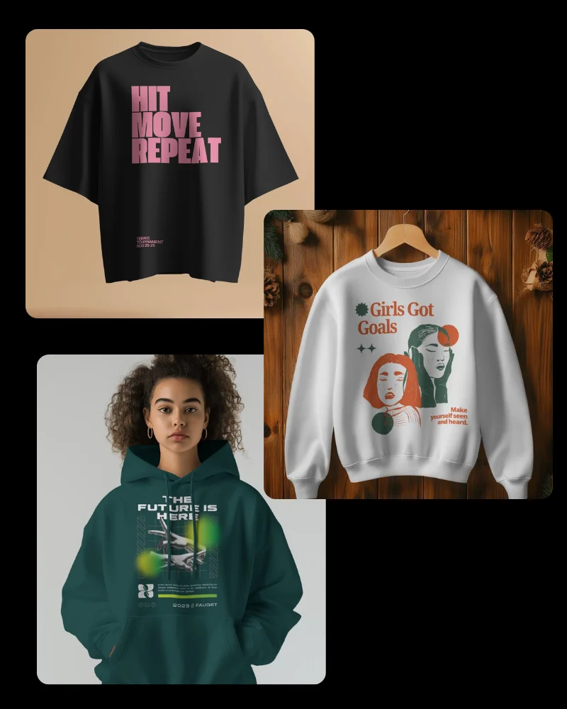 Apparel Mockups (T-Shirts, Hoodies, Sweatshirts)