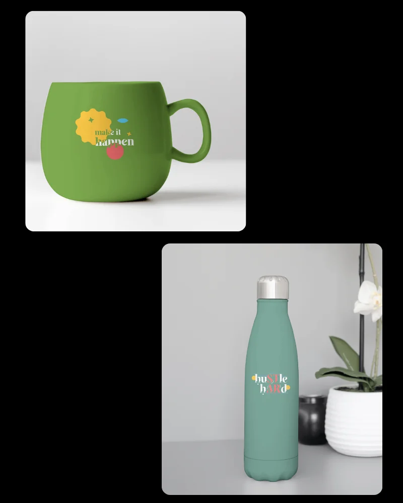 Drinkware Mockups (Mugs, Bottles)