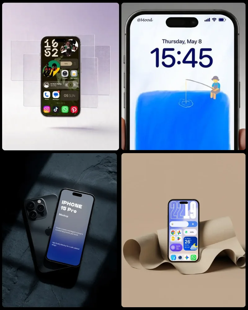 Screens of Different Types of Models
