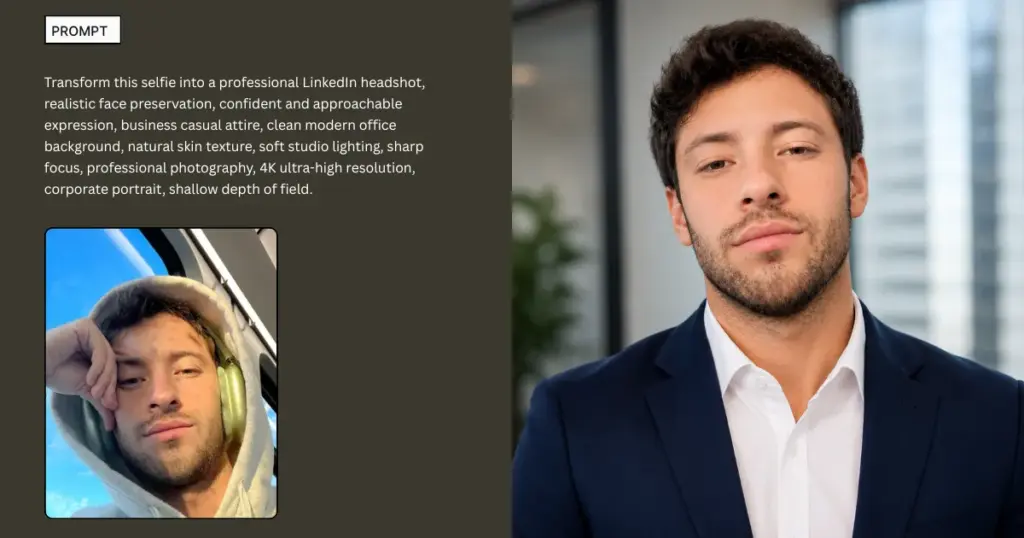 ai headshot photoshoot for linkedin using mockey