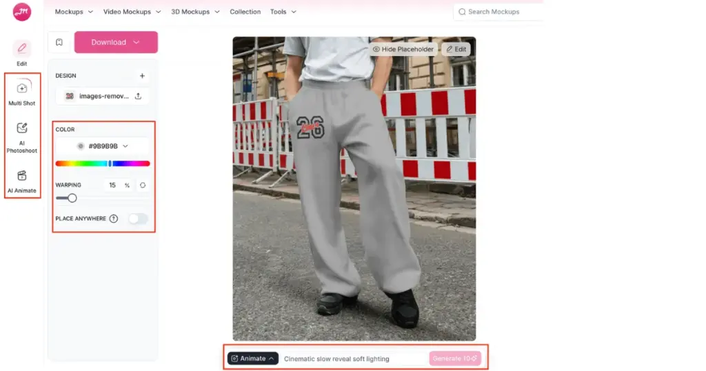 customize your sweatpants design