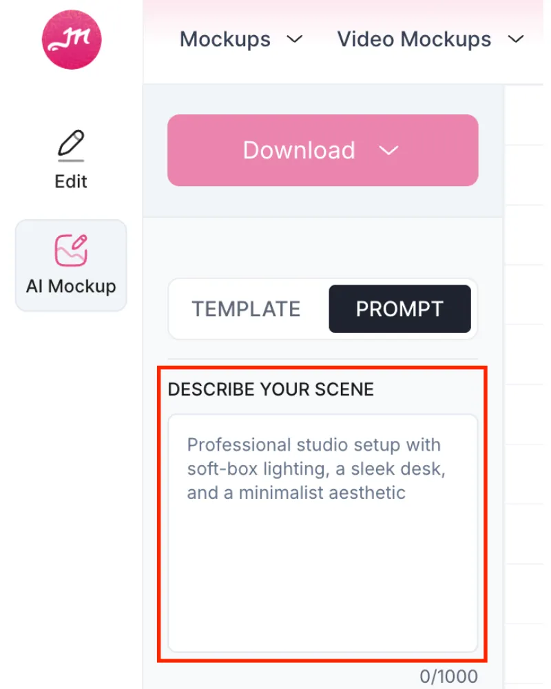 generate ai scene with banner mockup generator