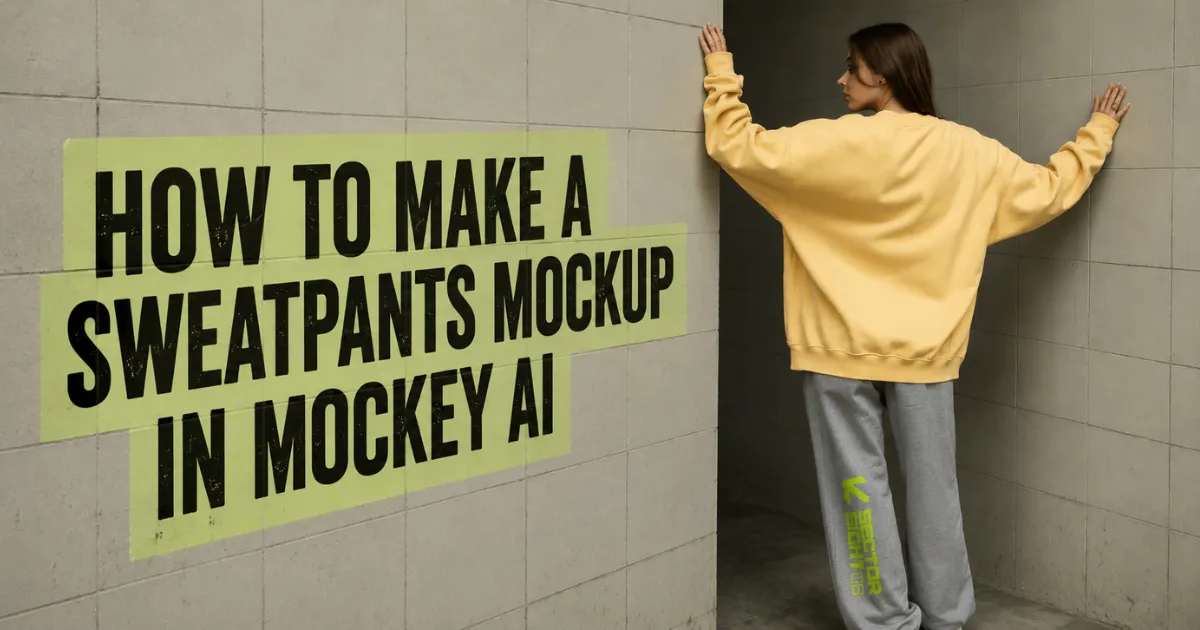How to Make a Sweatpants Mockup in Mockey AI