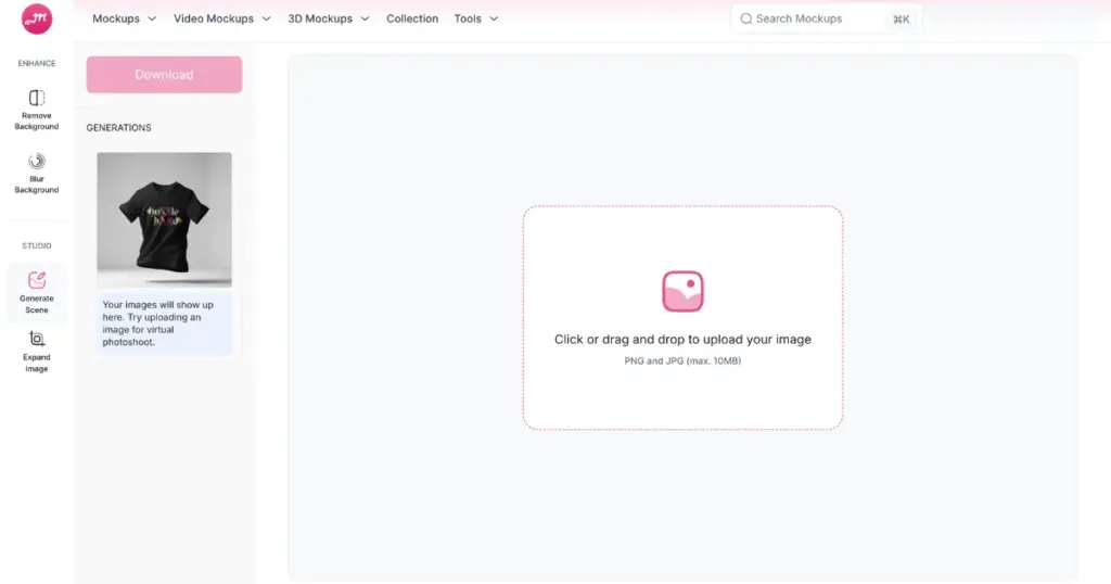 try mockey for ai photoshoot