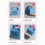 create multiple angles of packaging