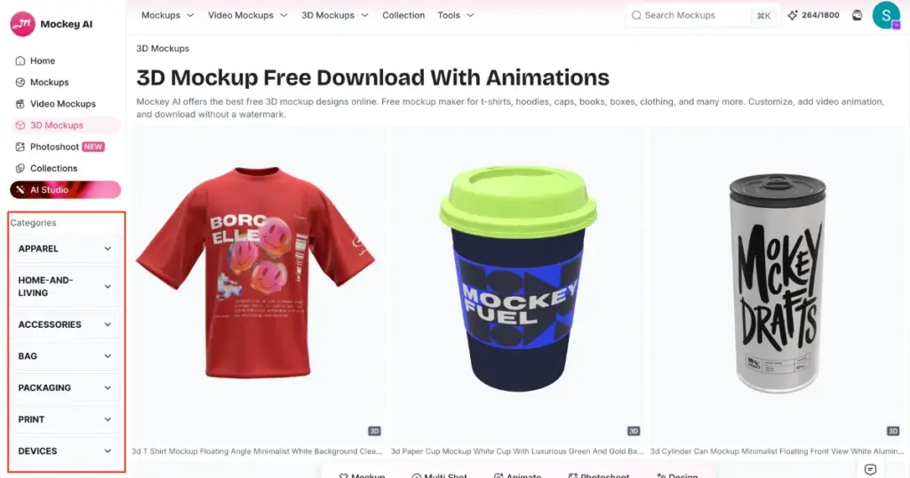 mockey ai 3d mockups