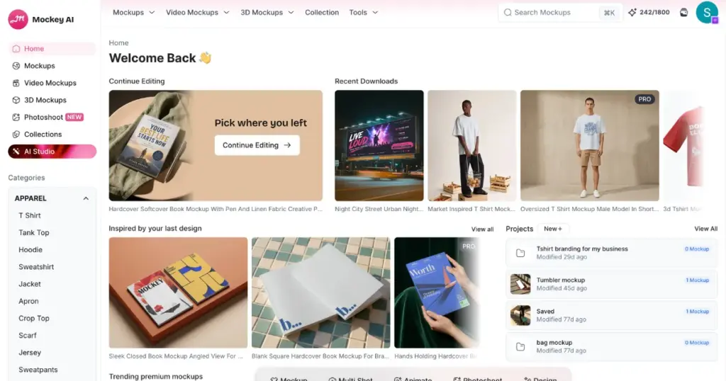 mockey ai dashboard