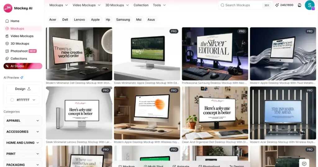 mockey ai is one of the best desktop mockup tools