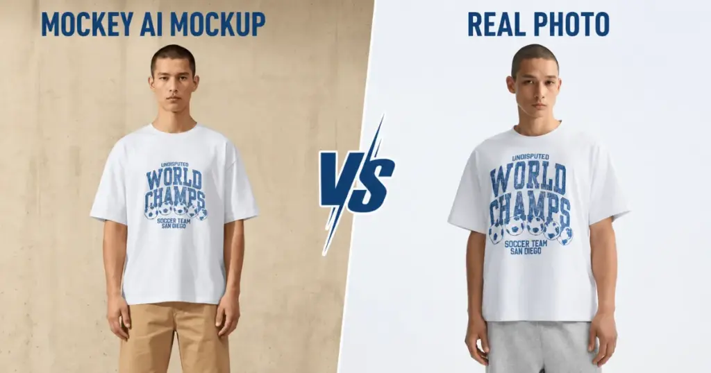 mockey ai mockup vs real photo example