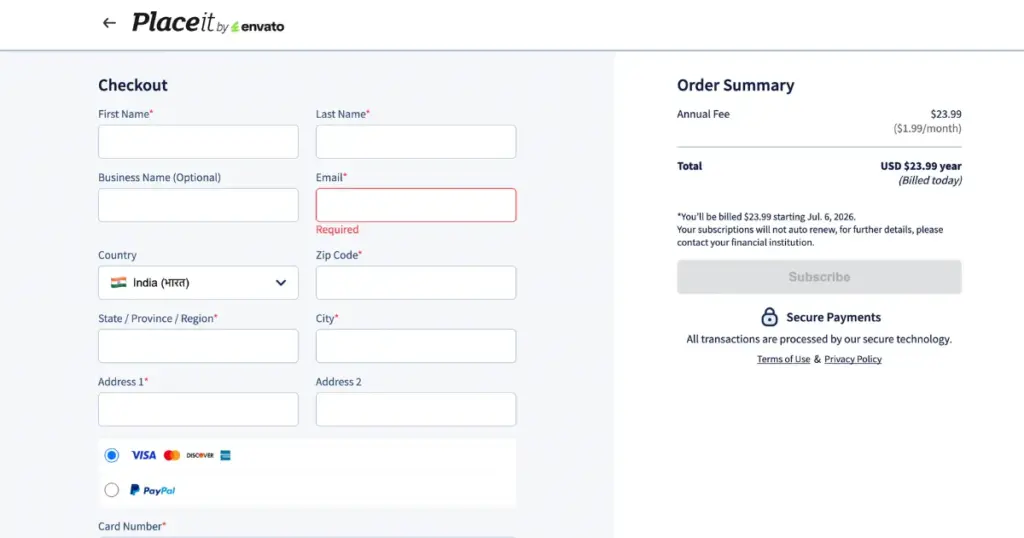 placeit pricing plan