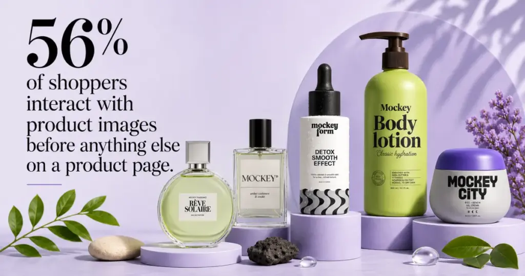 56% shoppers interact with product images
