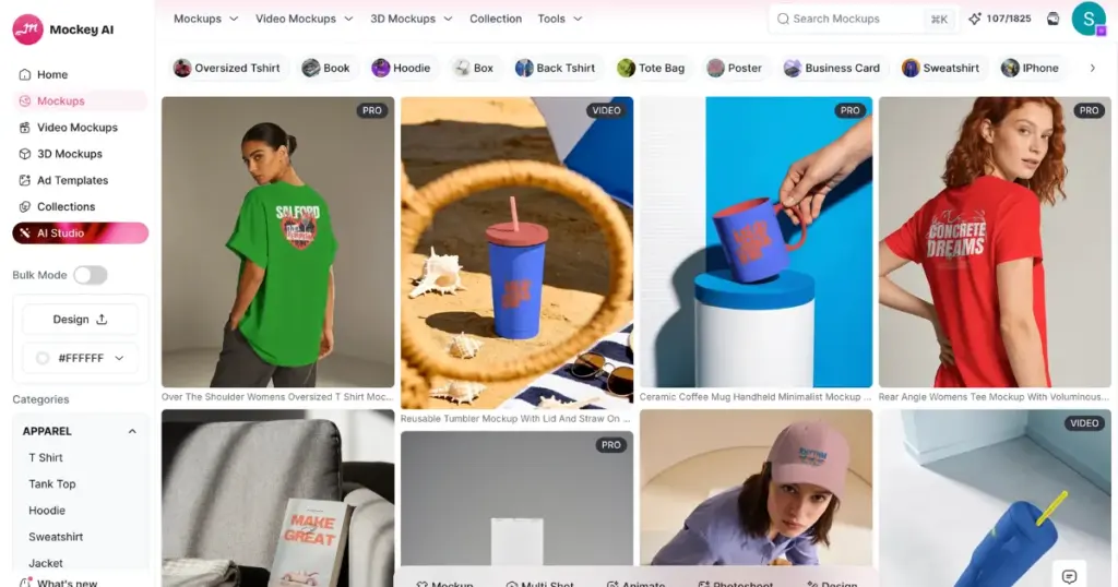 create mockups for your product