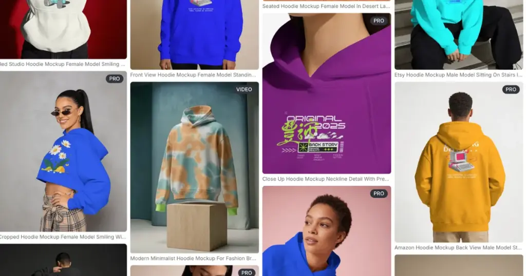 create several hoodie mockups